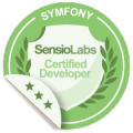 SensioLabs Certified Symfony Developer (Expert) badge